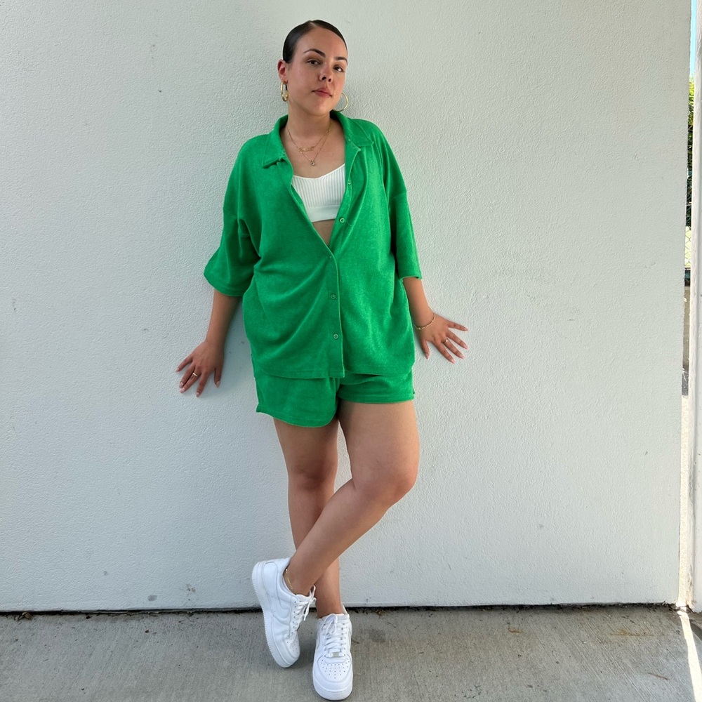 Terry cloth matching set